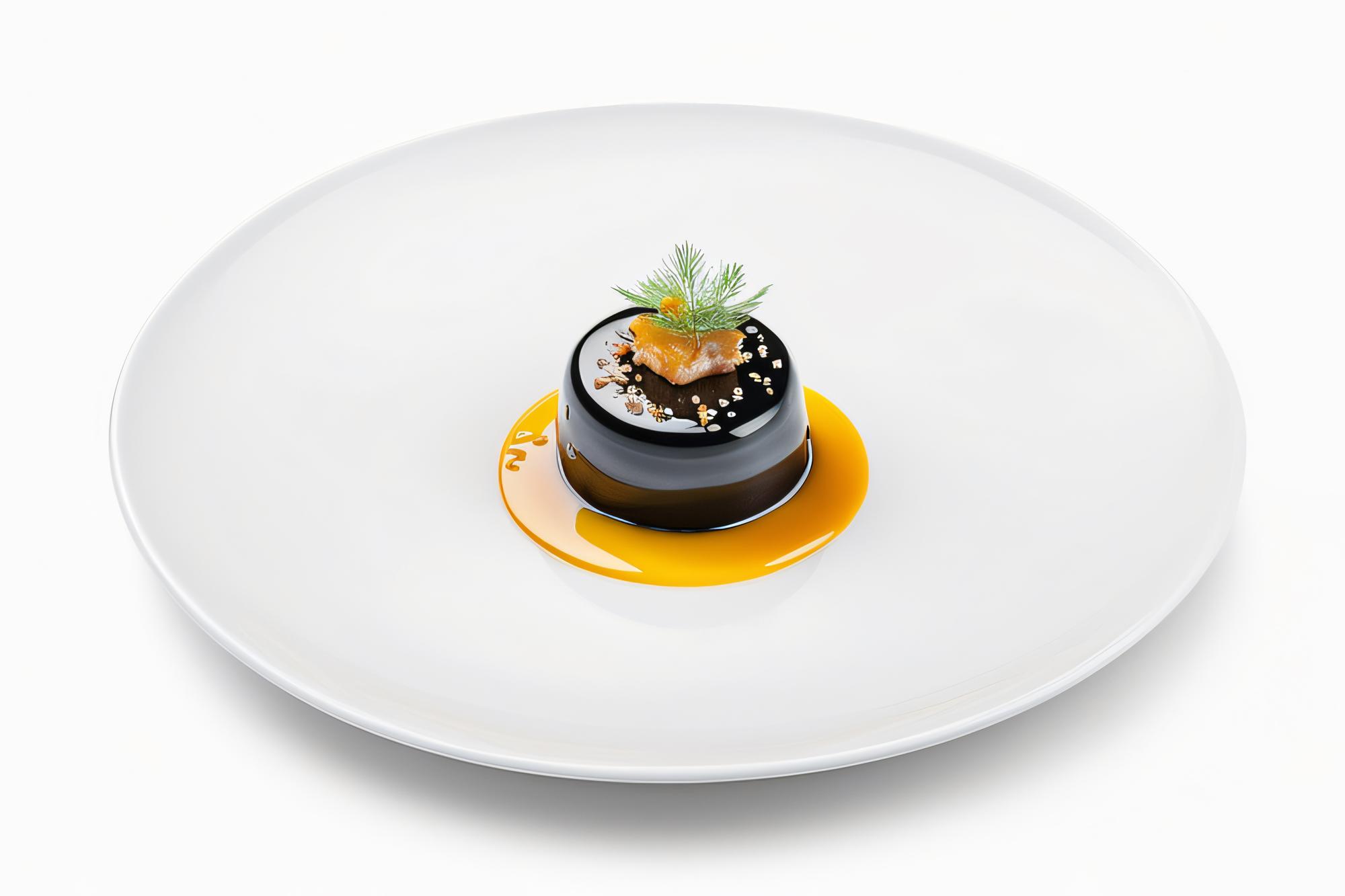 Plated dish after training with modern styling